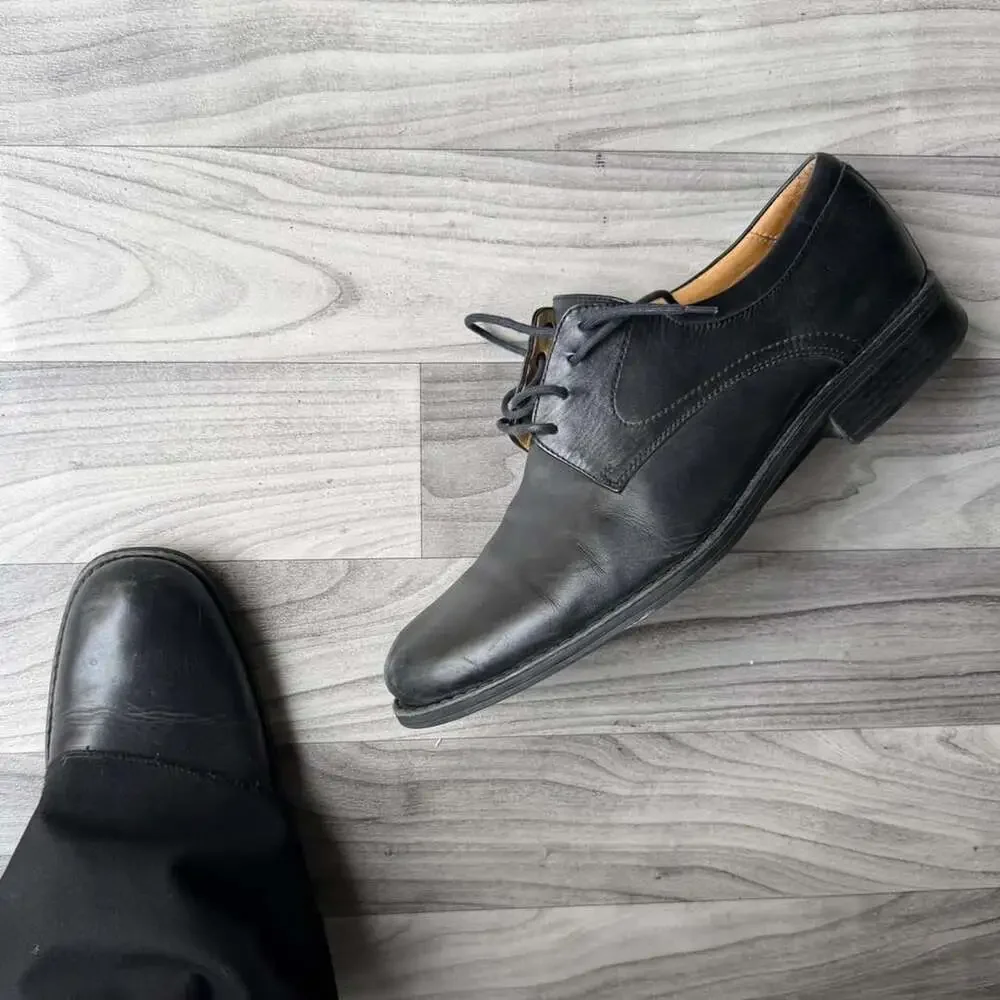 Johnston & Murphy Oxford Dress Shoes Size 13M Black Leather